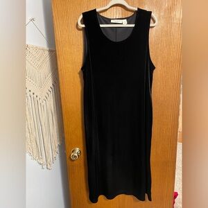 Appleseeds | Black Velvet Tank Dress XL petite